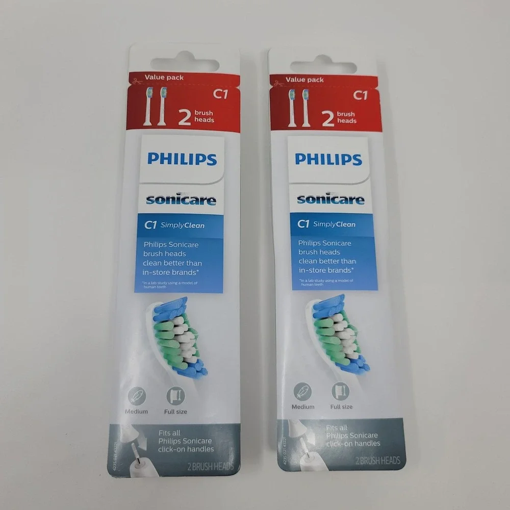 Philips Sonicare C1 SimplyClean Toothbrush Replacement Heads 4 Pack‎